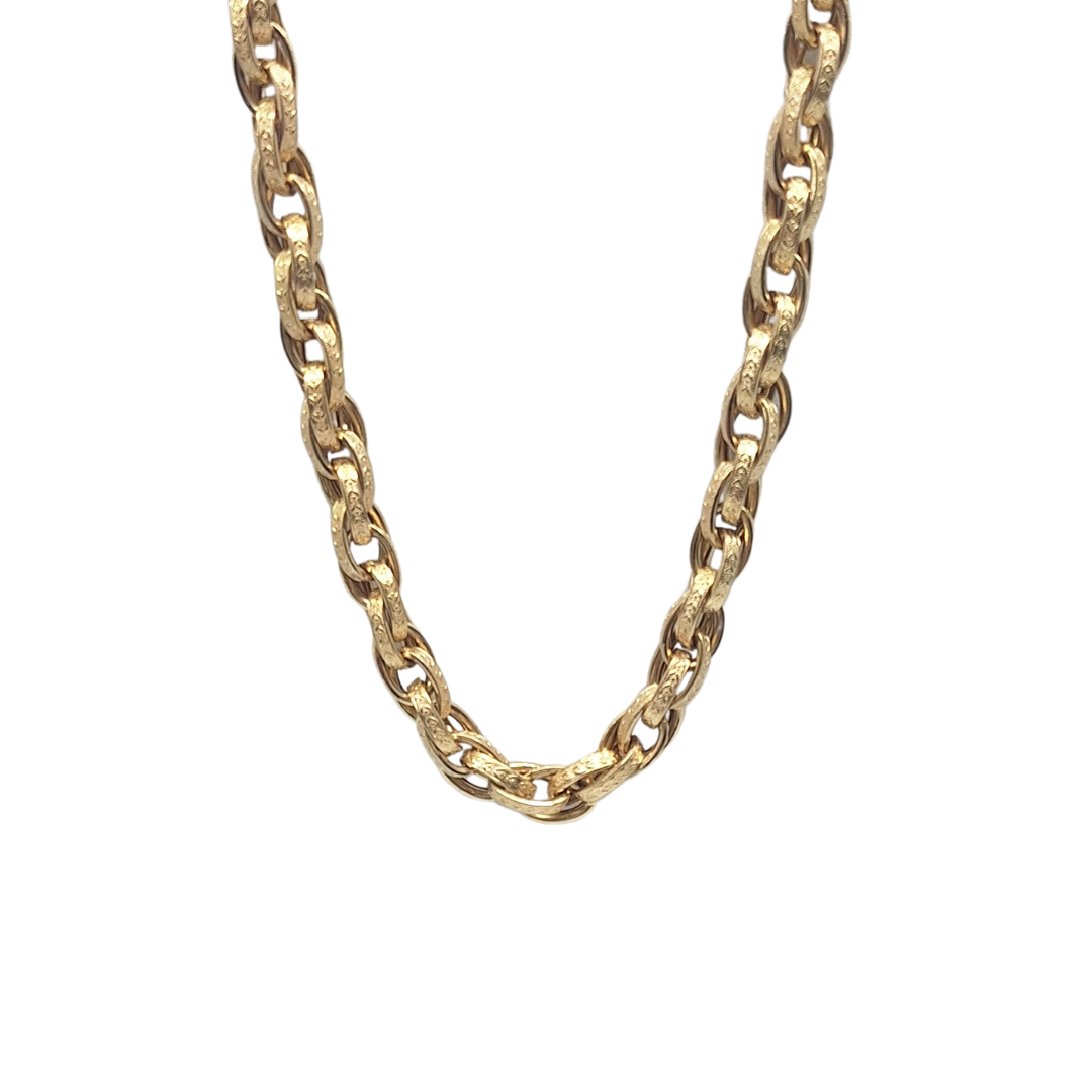 9ct Yellow Gold Prince Of Wales Chain 24"