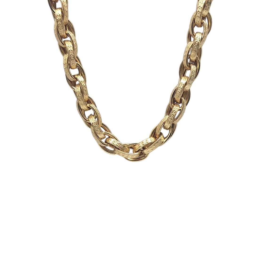 9ct Yellow Gold Prince Of Wales Chain 24"