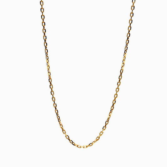 18ct Yellow Gold Fine Trace Belcher Chain 24"