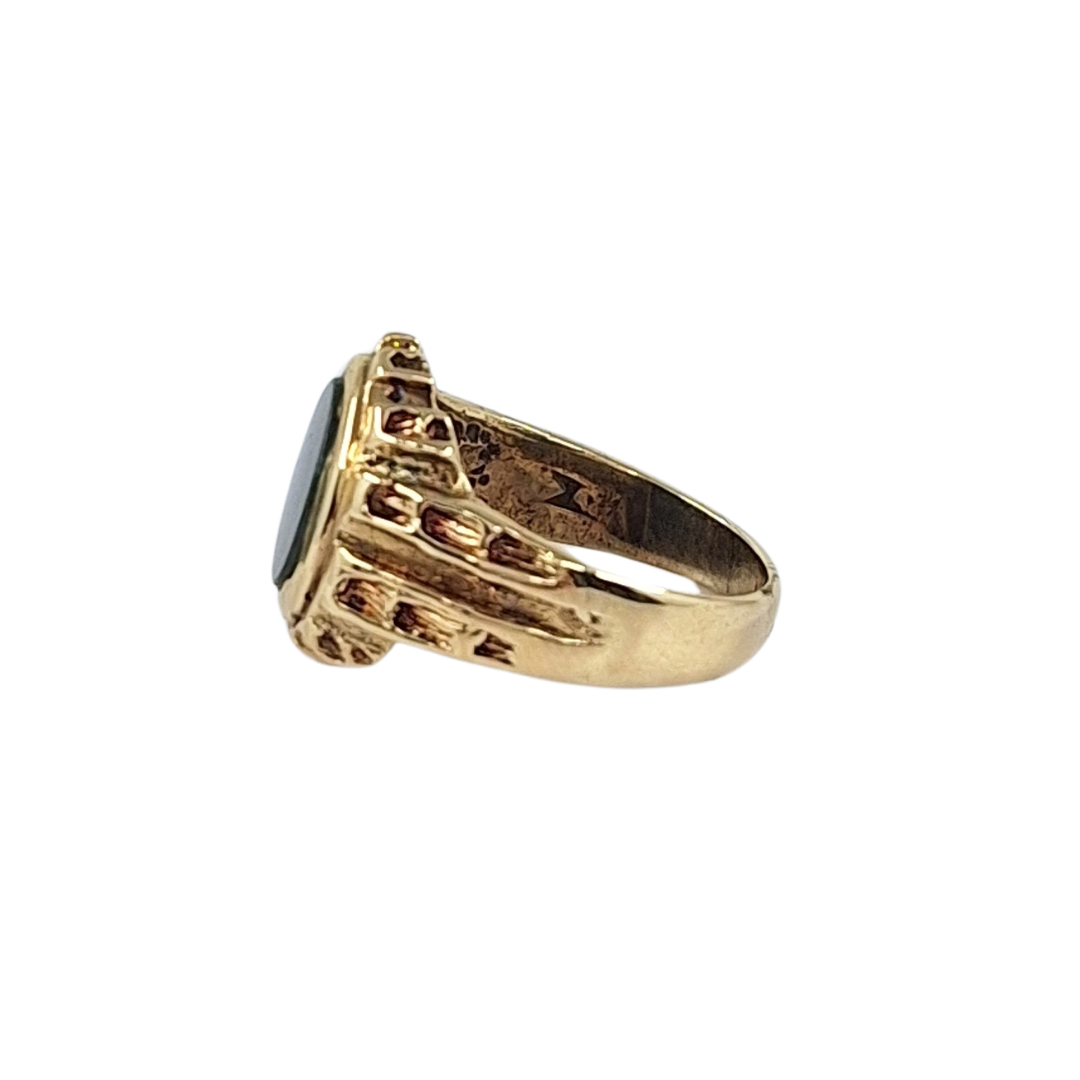 9ct Yellow Gold Bloodstone Signet Ring