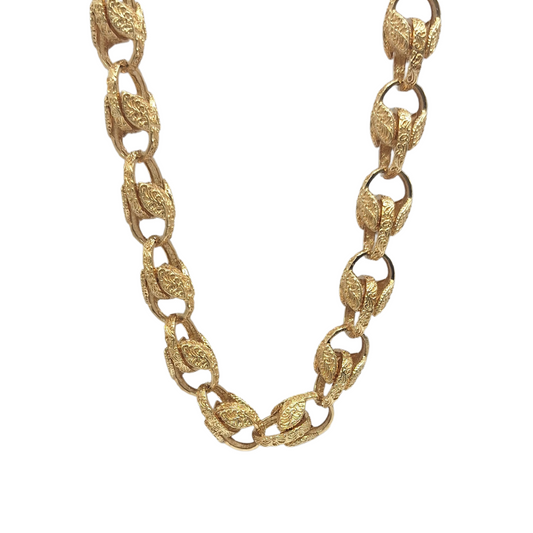 9ct Yellow Gold Tulip Chain 24"