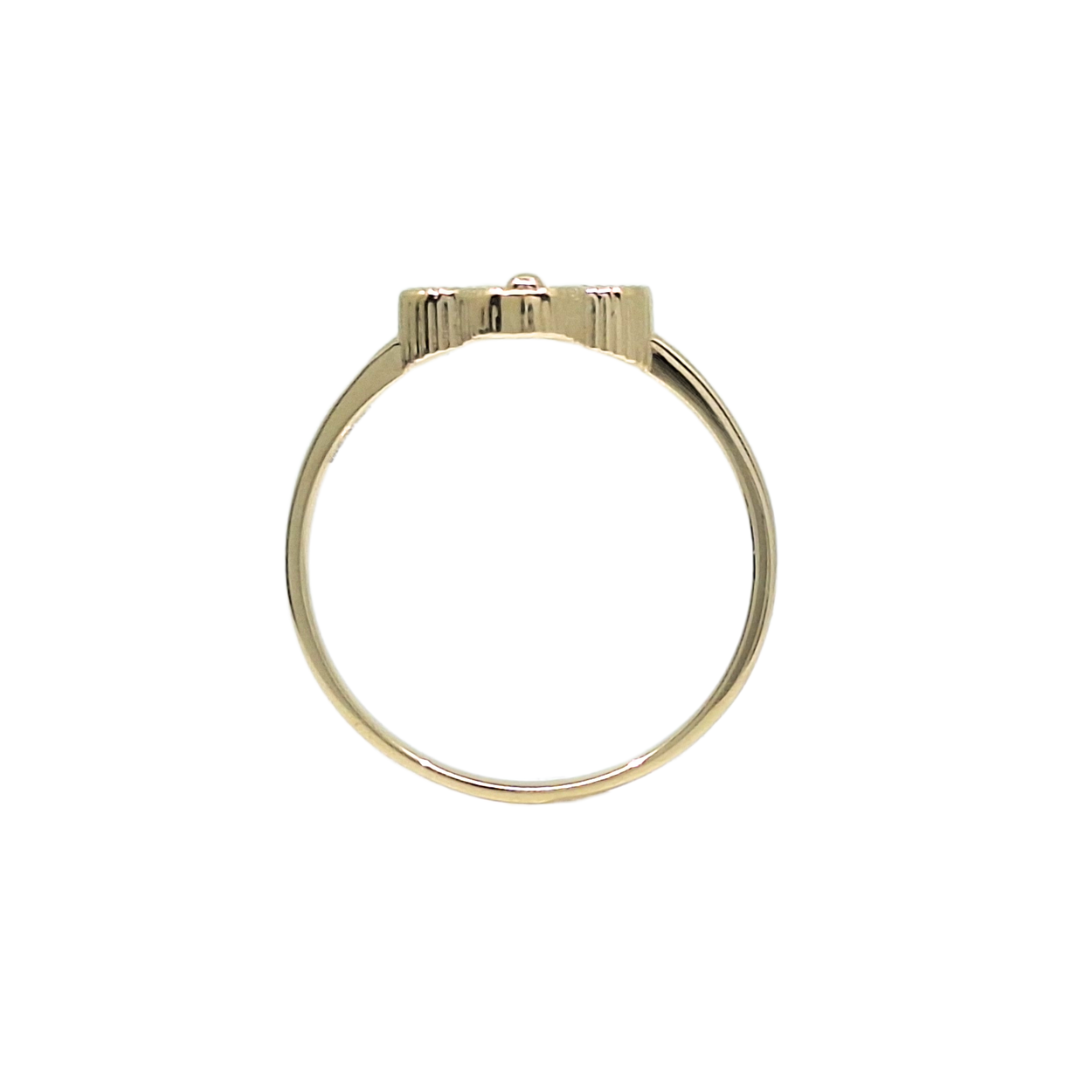 9ct Yellow Gold Clover Ring