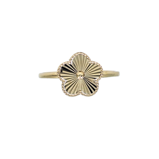 9ct Yellow Gold Flower Ring