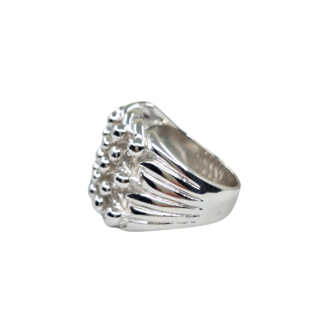 Silver 5 Row Keeper Ring