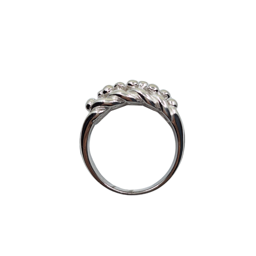 Silver 5 Row Keeper Ring