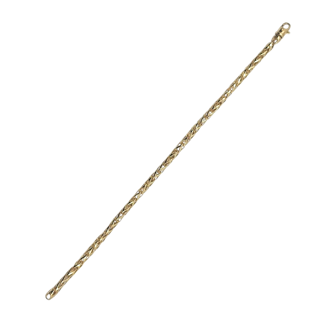 9ct Yellow Gold Cage Style Bracelet 8"