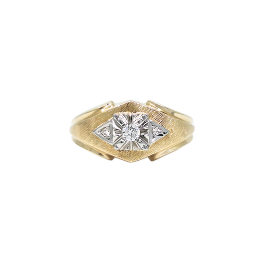 18ct Yellow Gold Diamond Set Ring