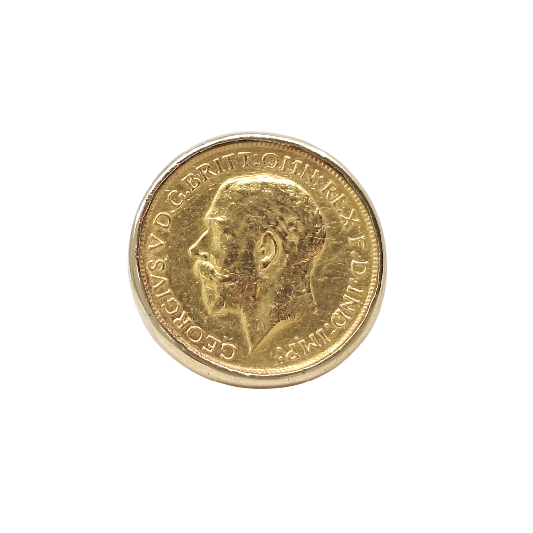 Full Sovereign King George V Ring