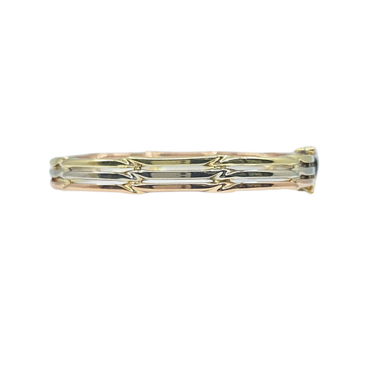 9ct 3 Colour Gold Bangle