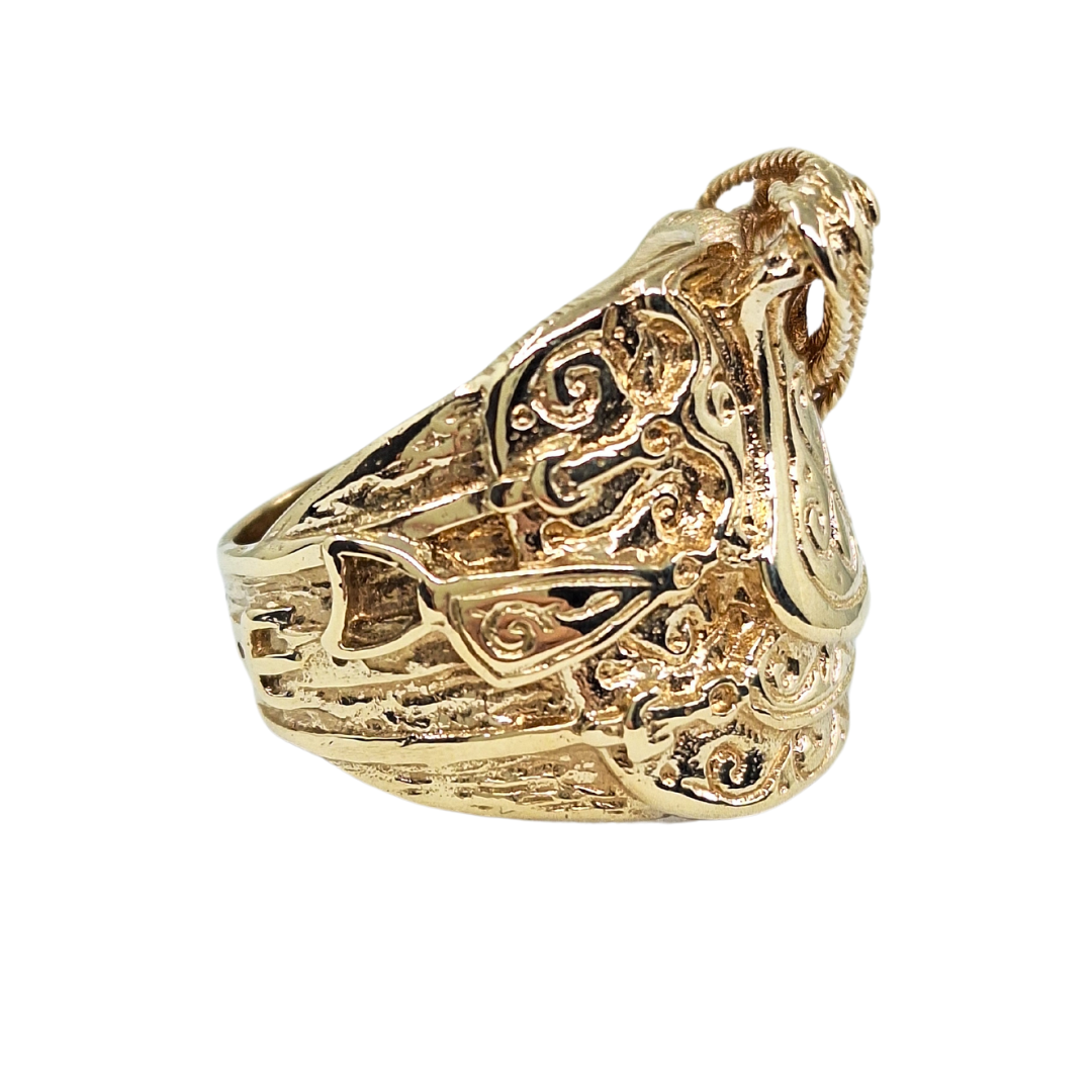 9ct Yellow Gold Saddle Ring