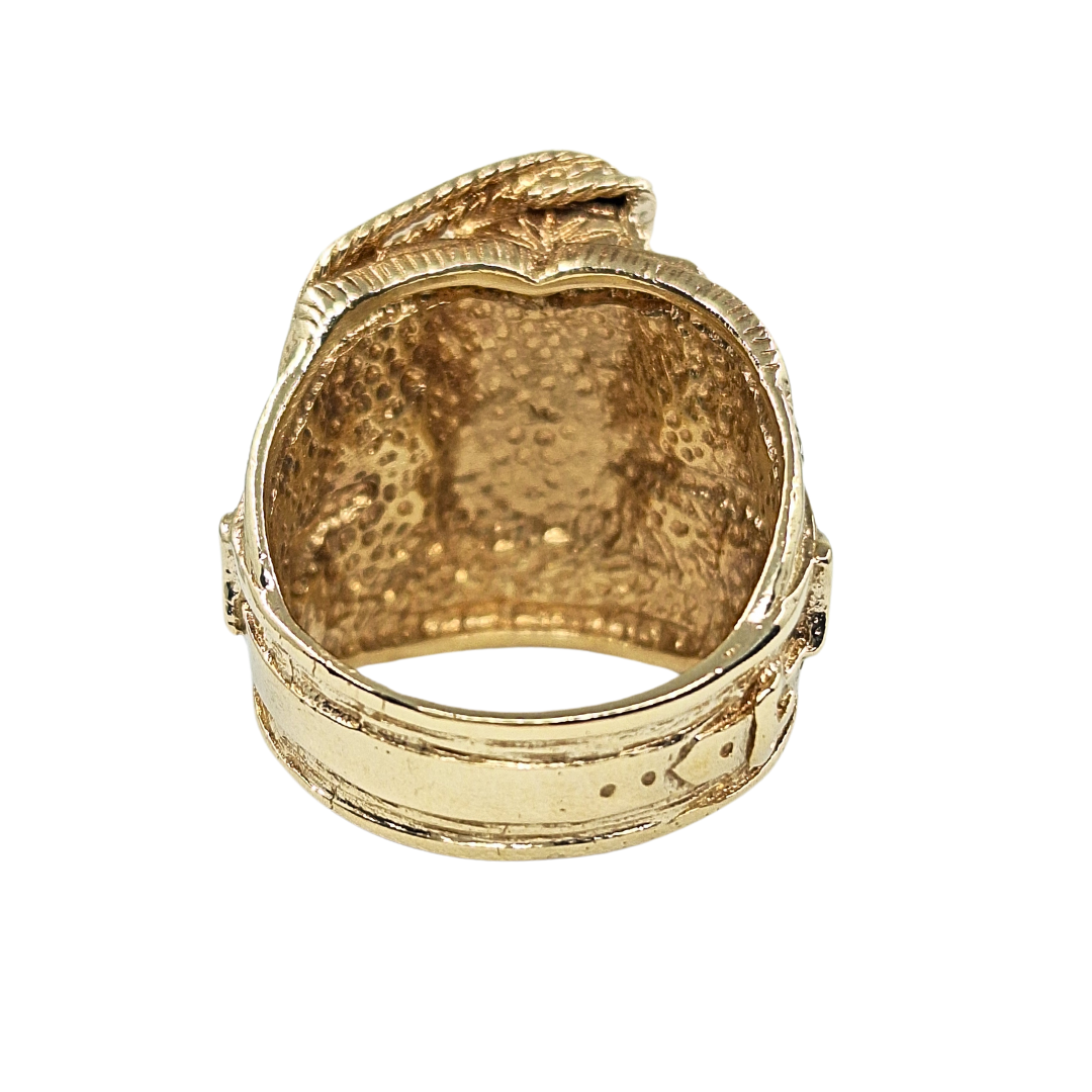 9ct Yellow Gold Saddle Ring