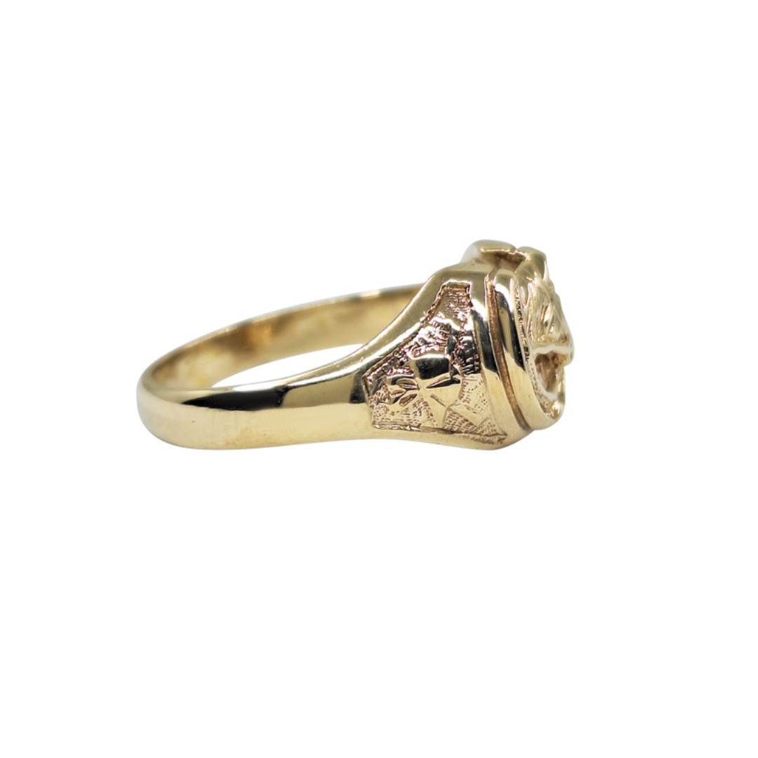 9ct Yellow Gold Horseshoe Ring