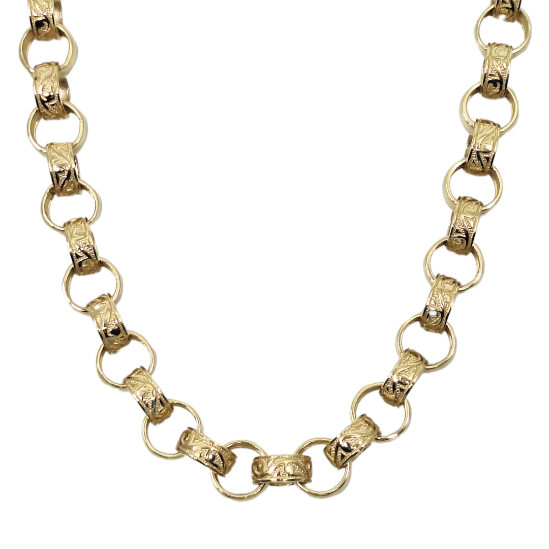 9ct Yellow Gold Belcher Chain 24"