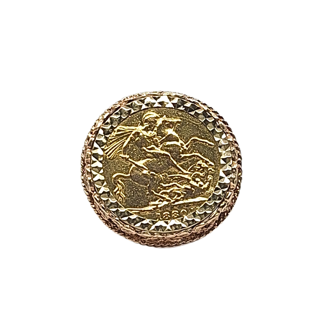 9ct Yellow Gold Full Sovereign Ring