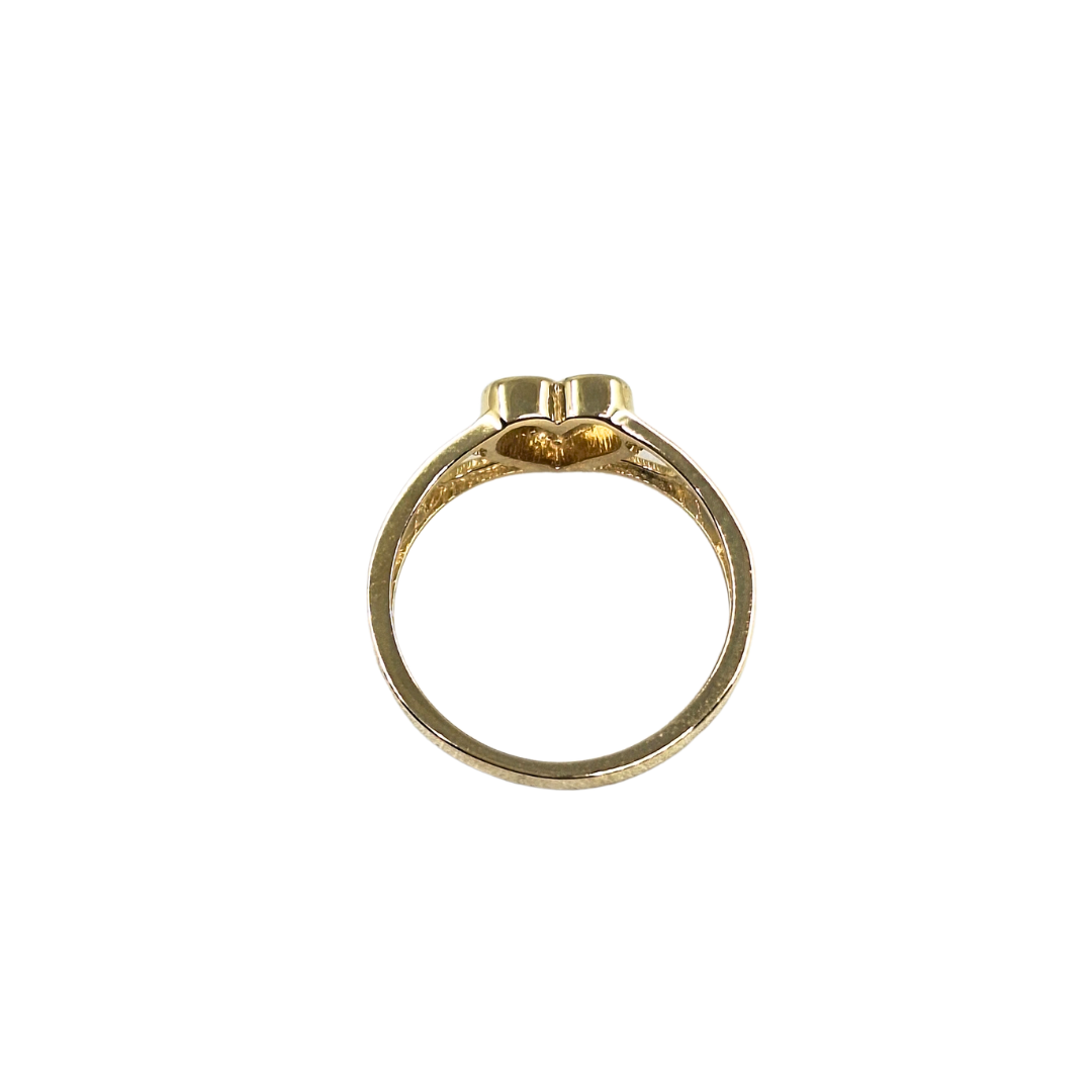 9ct Yellow Gold Childs Heart Signet Ring
