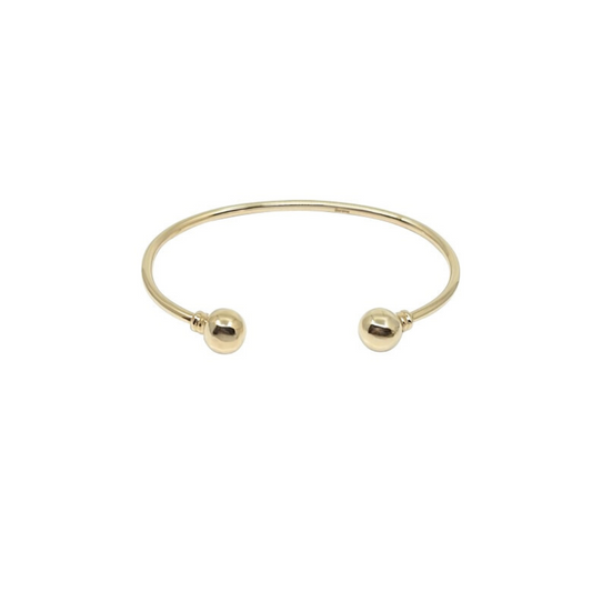 9ct Yellow Gold Baby Torque Bangle