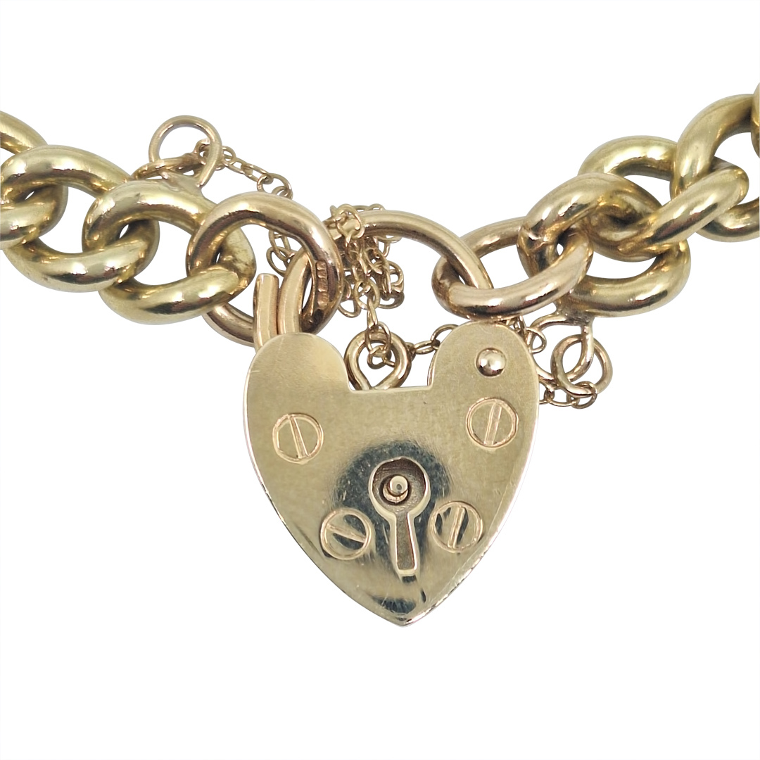 9ct Yellow Gold Charm Bracelet 7"