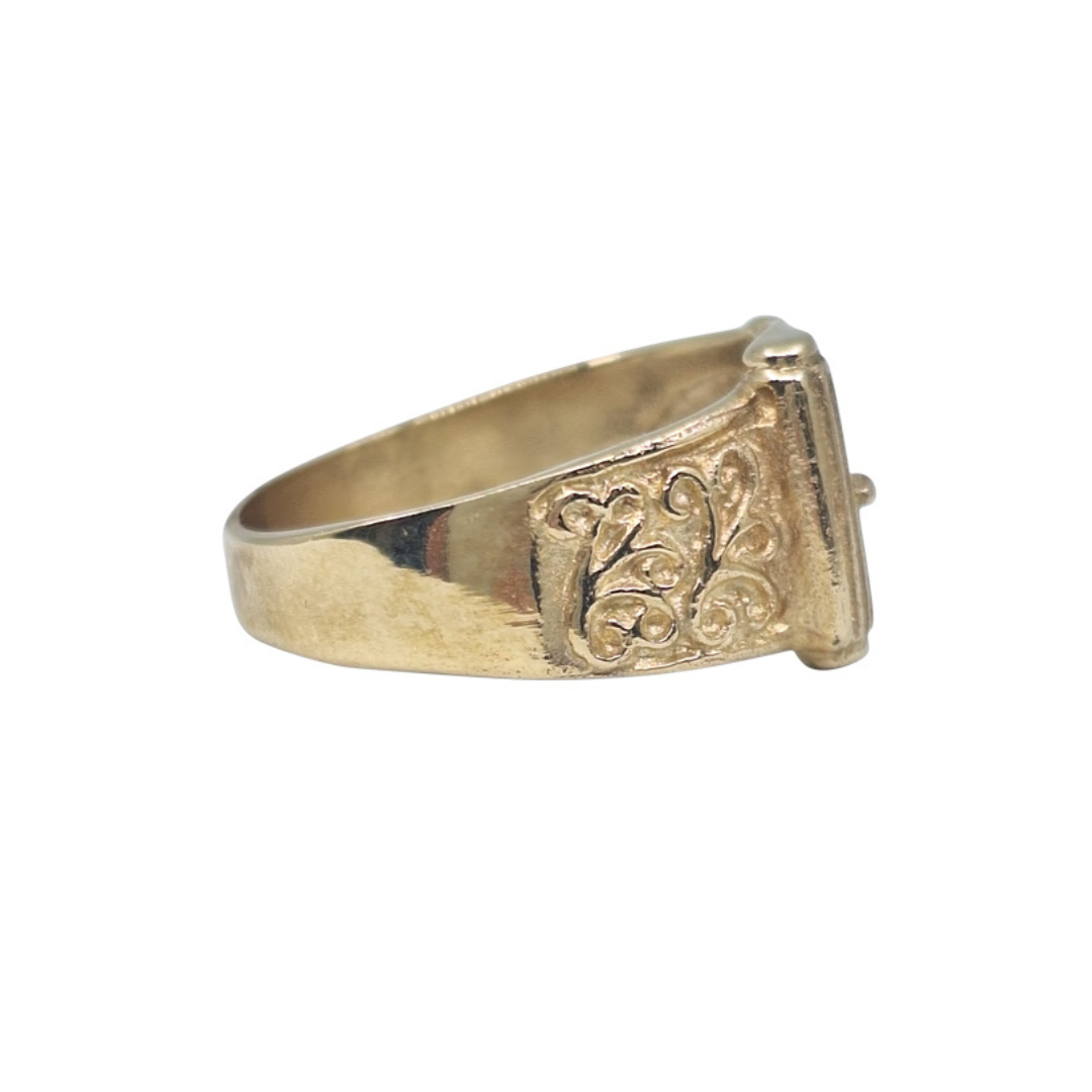 9ct Yellow Gold Buckle Ring