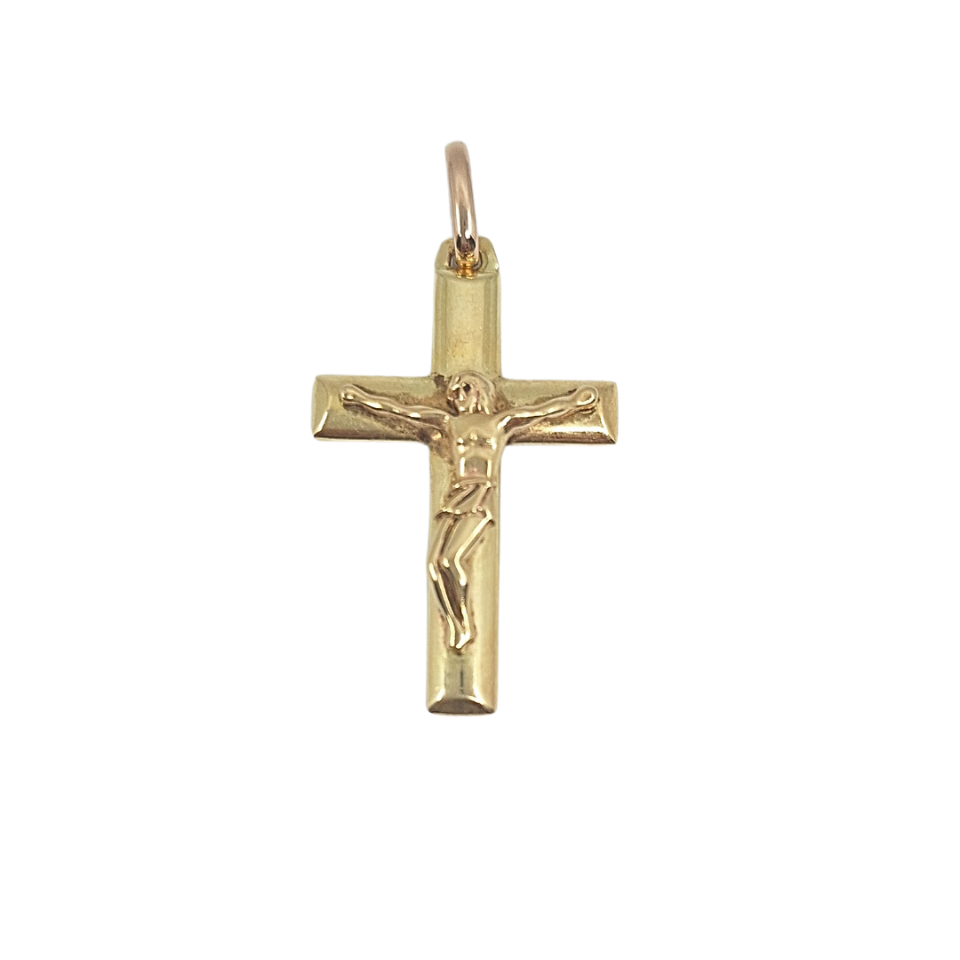 9ct Yellow Gold Crucifix Pendant