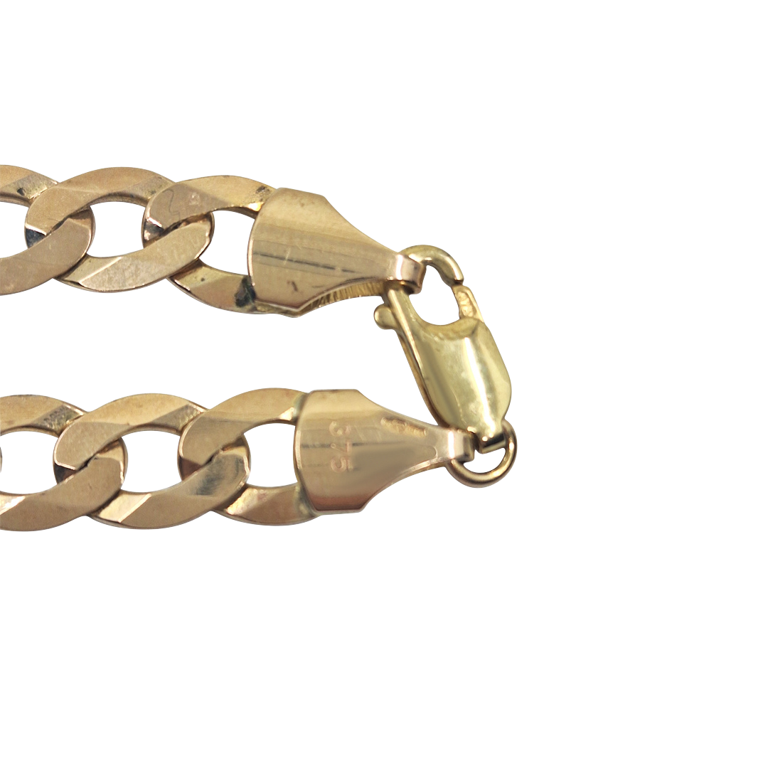 9ct Yellow Gold Curb Chain 18"