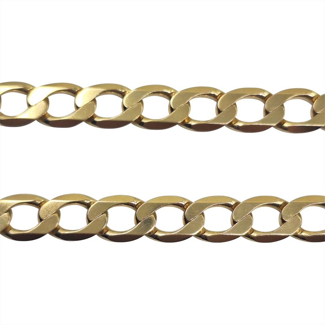 9ct Yellow Gold Curb Chain 24"