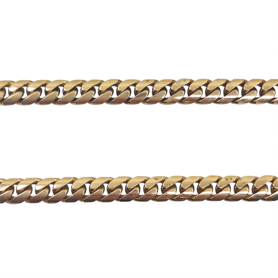 9ct Yellow Gold Cuban Curb Chain 20"