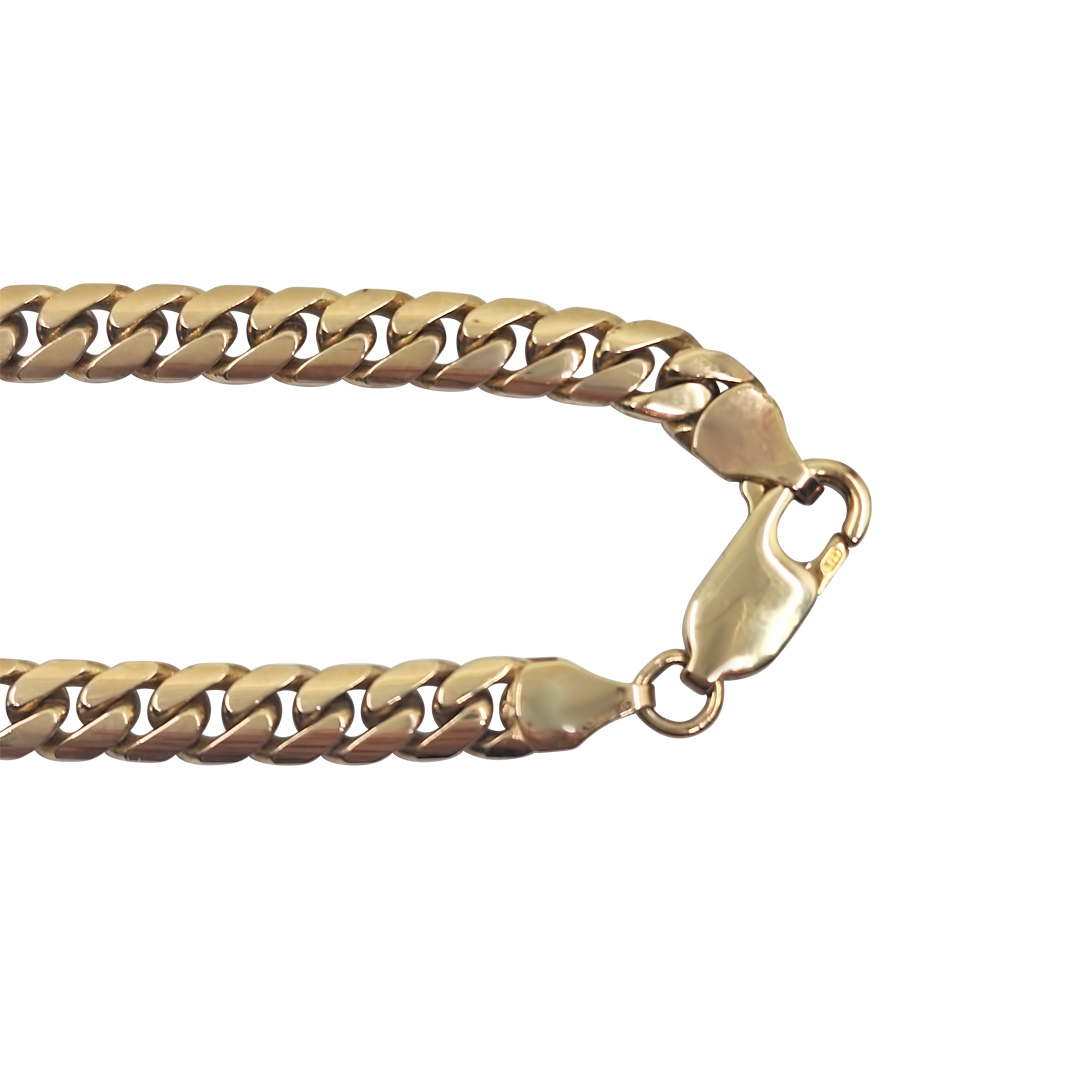 9ct Yellow Gold Cuban Curb Chain 20"