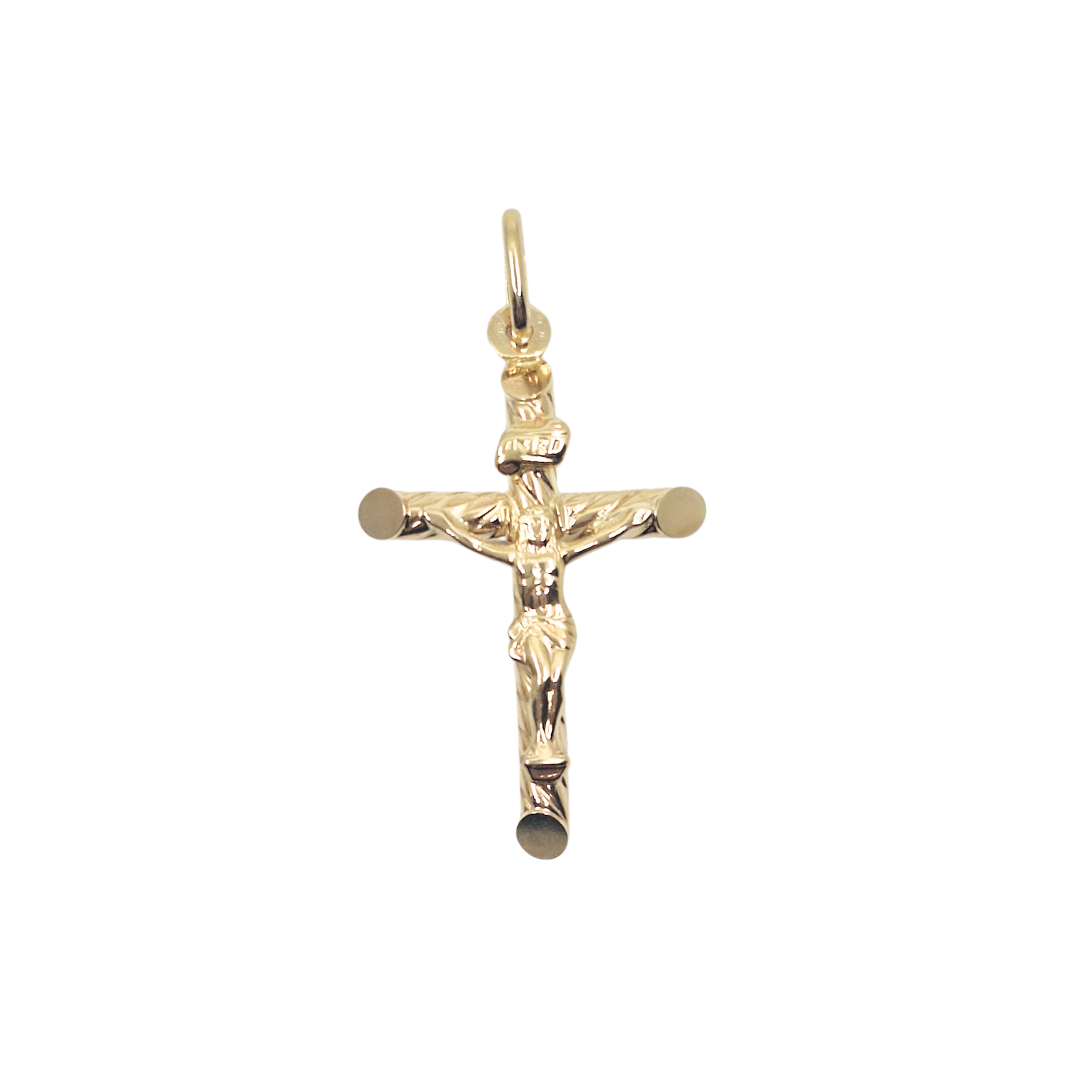 9ct Yellow Gold Crucifix