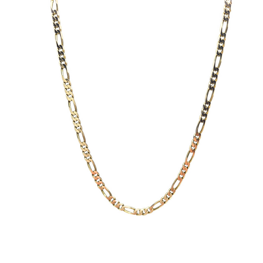 9ct Yellow Gold Figaro Chain 22"
