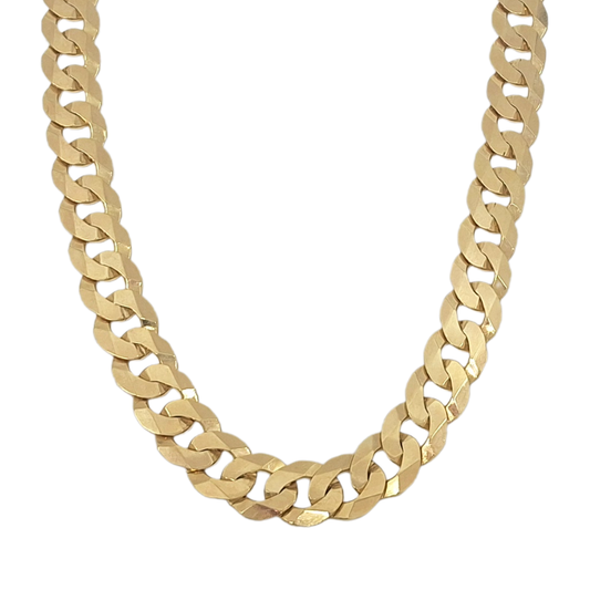9ct Yellow Gold Curb Chain 22"