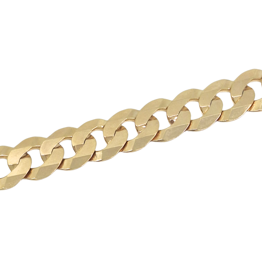 9ct Yellow Gold Curb Chain 22"