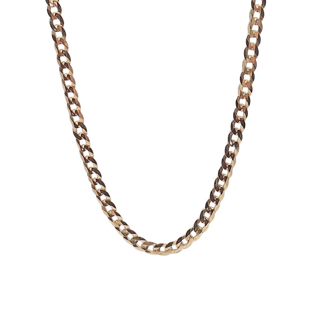 9ct Yellow Gold Curb Chain 20"