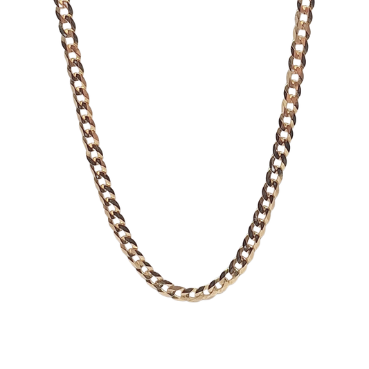 9ct Yellow Gold Curb Chain 20"