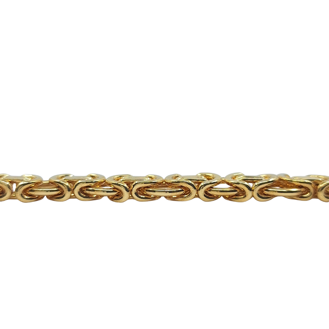 9ct Yellow Gold Byzantine Bracelet 8"