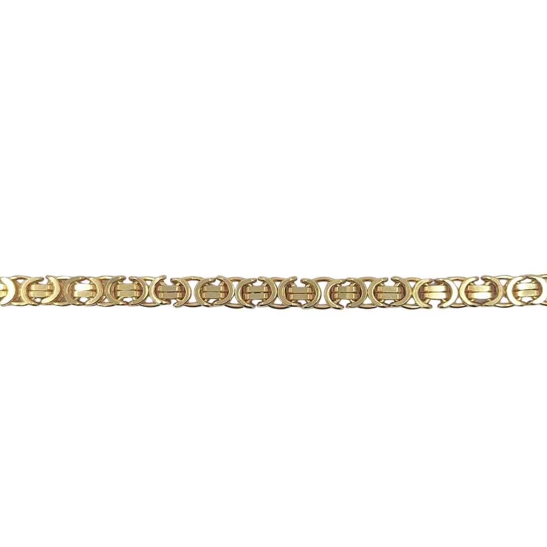 9ct Yellow Gold Byzantine Bracelet 7.5"