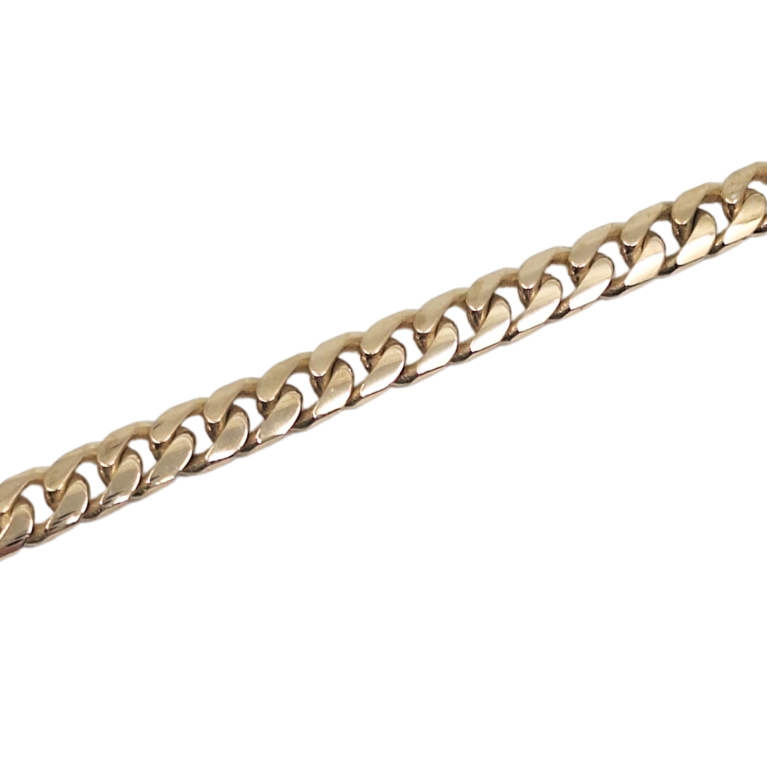 9ct Yellow Gold Curb Bracelet 8"