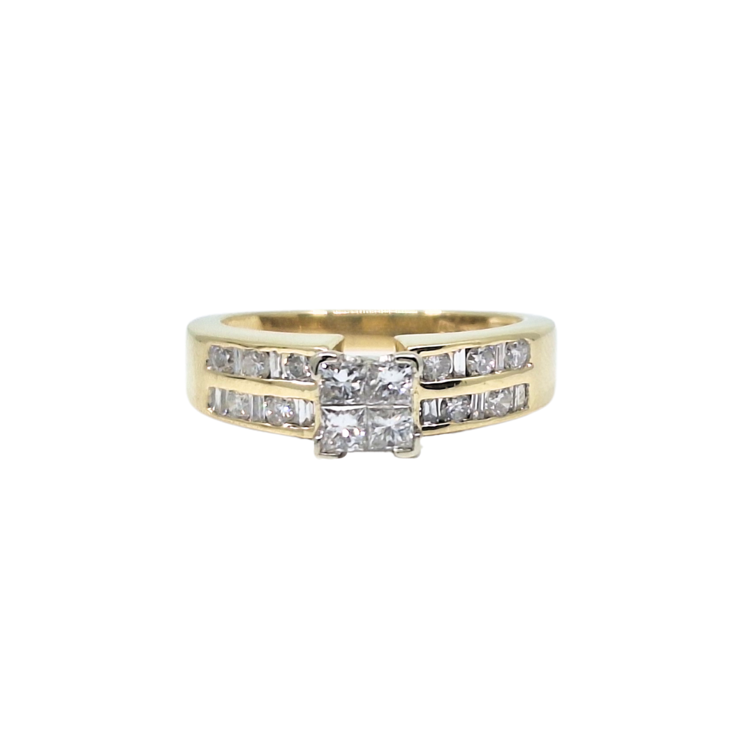 14ct Yellow Gold Diamond Ring