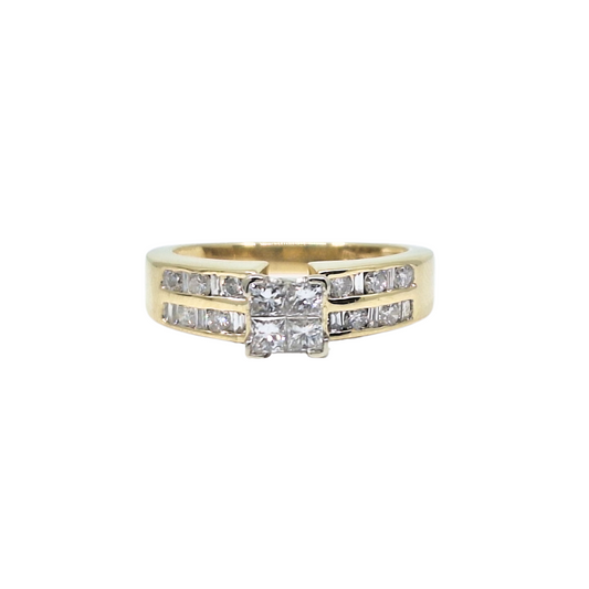 14ct Yellow Gold Diamond Ring