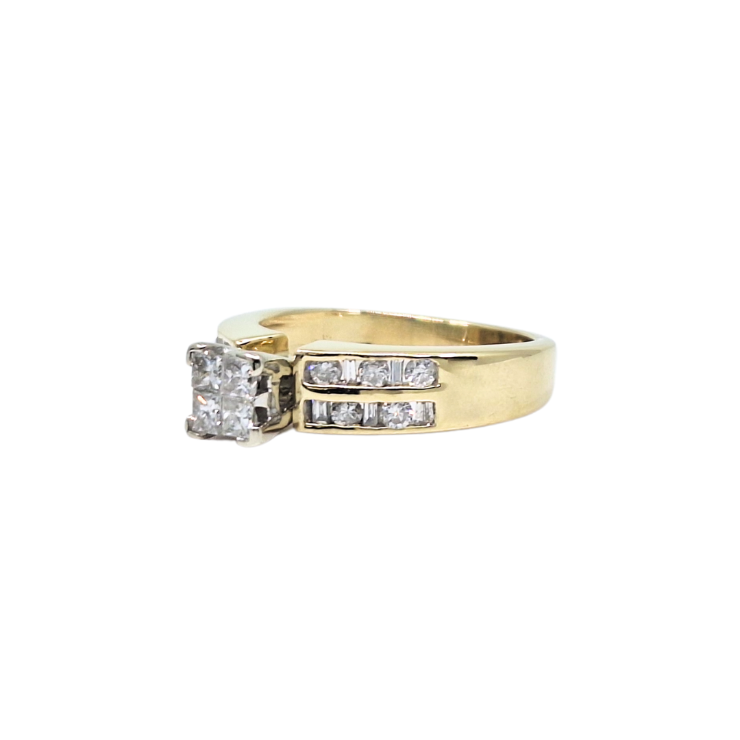 14ct Yellow Gold Diamond Ring