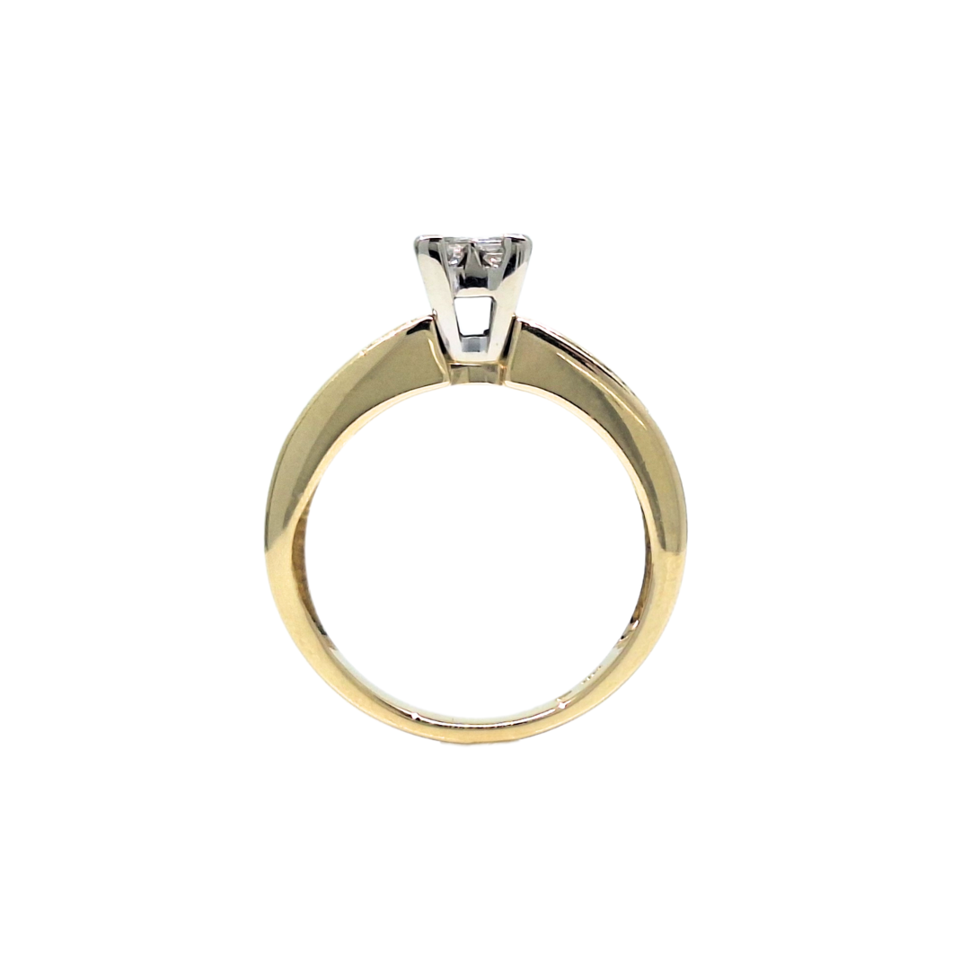 14ct Yellow Gold Diamond Ring