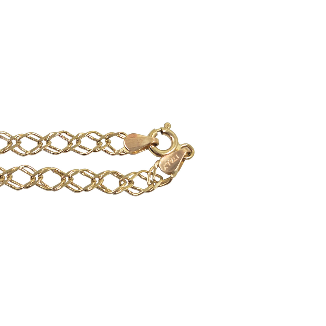 9ct Yellow Gold Double Curb Chain 18"