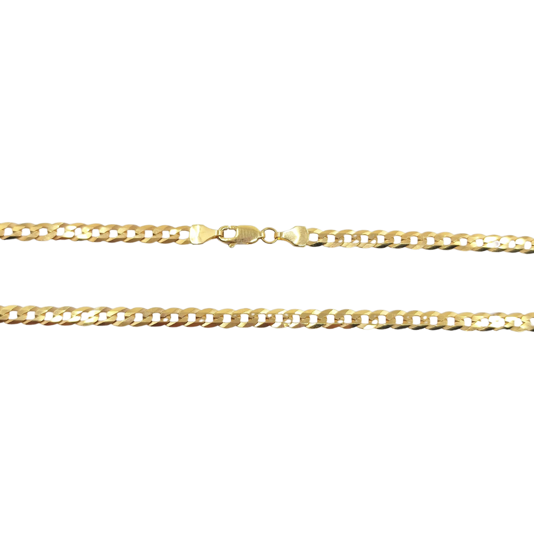 9ct Yellow Gold Curb Chain 18"