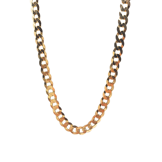 9ct Yellow Gold Curb Chain 26"