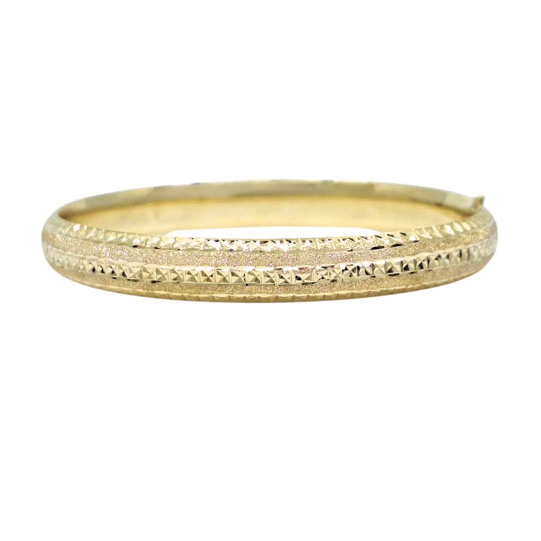 9ct Yellow Gold Expanding Slave Bangle