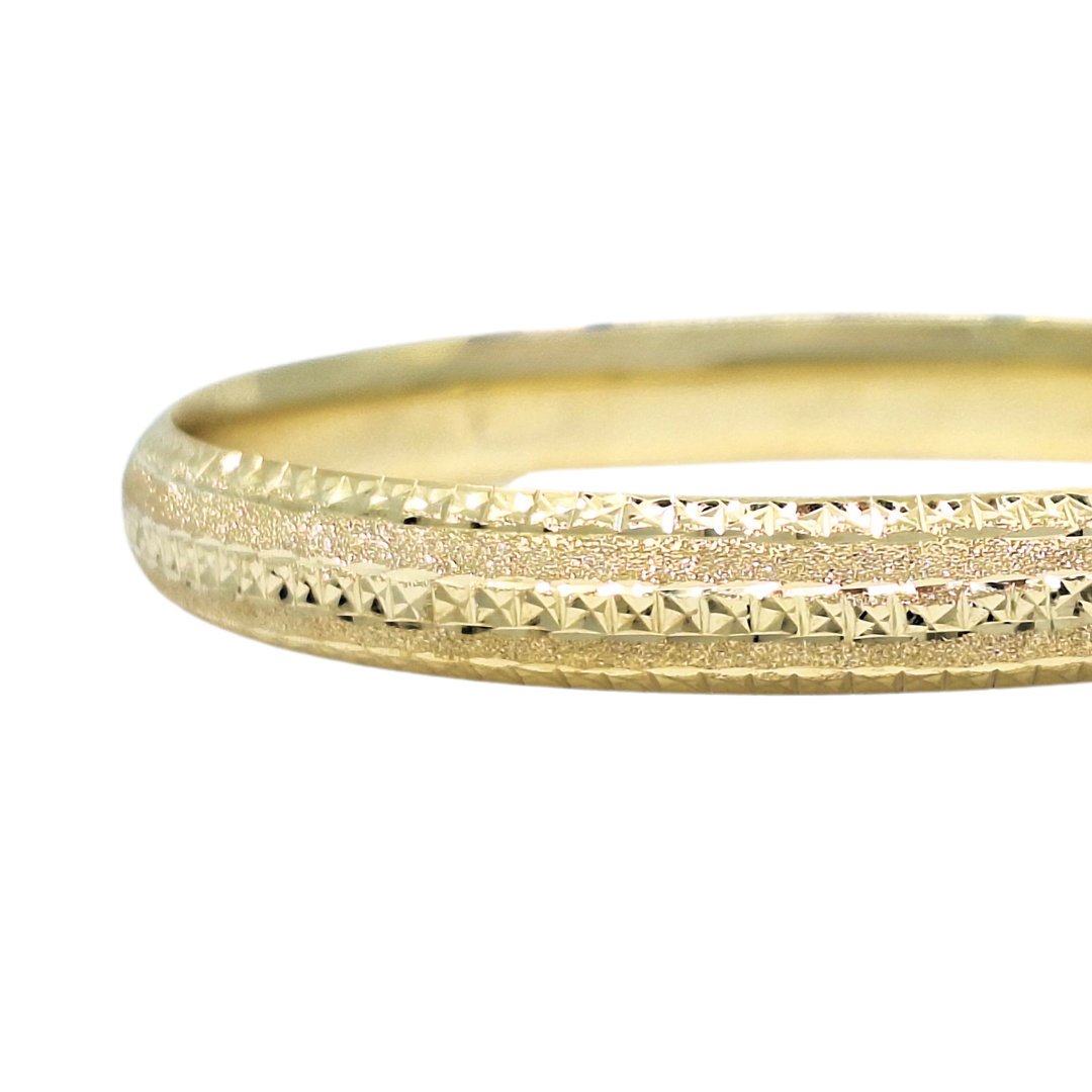 9ct Yellow Gold Expanding Slave Bangle