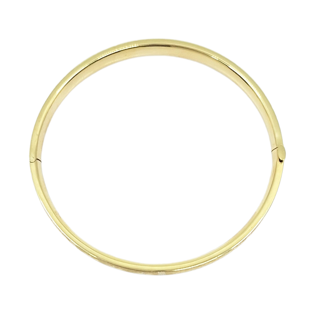 9ct Yellow Gold Expanding Slave Bangle