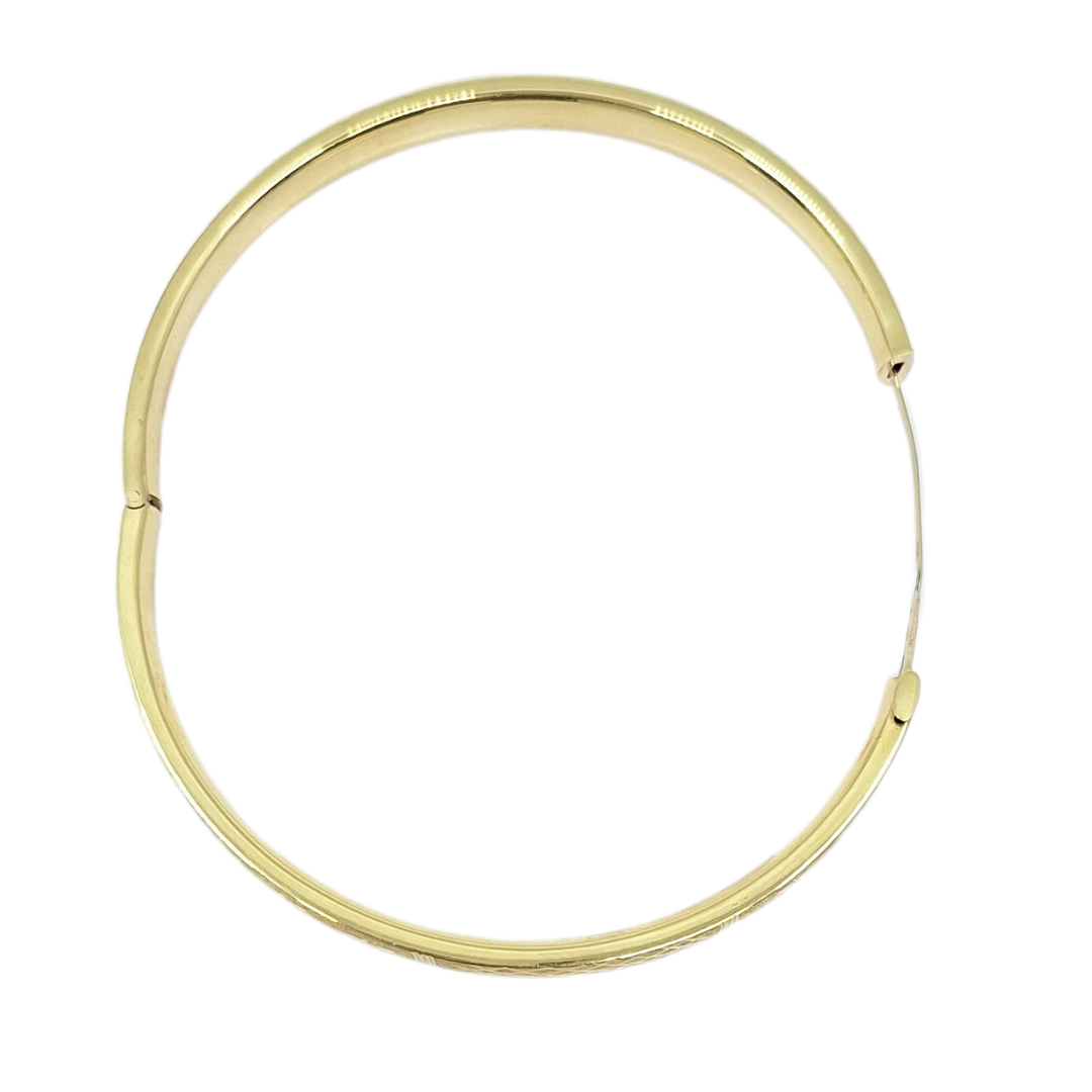 9ct Yellow Gold Expanding Slave Bangle