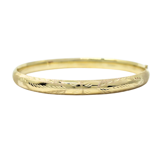 9ct Yellow Gold Expanding Slave Bangle