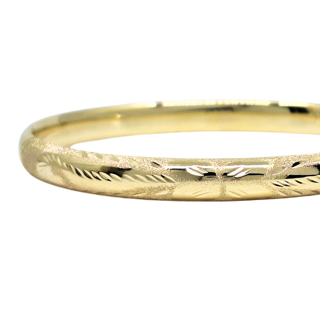 9ct Yellow Gold Expanding Slave Bangle