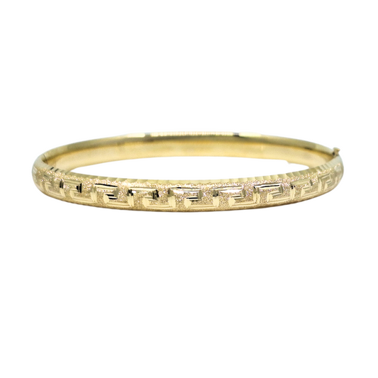 9ct Yellow Gold Expanding Slave Bangle